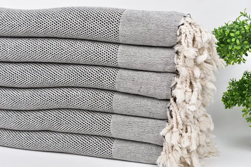 70x40 Cotton Geometric Towel, Wedding Anniversary Gift, Personalized Gift, Yoga Towel, Pool Towels, Fouta towel, Gift For Bride, Best Beach Towel - 3