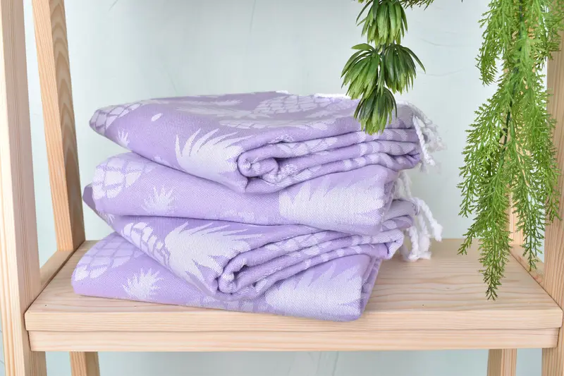 Christmas Favors, Turkish Towel USA, Soft towel, 70x36 Cotton Pineapple Design Towel, Thin towel, Eco-friendly Turkish towel for home and travel - 8
