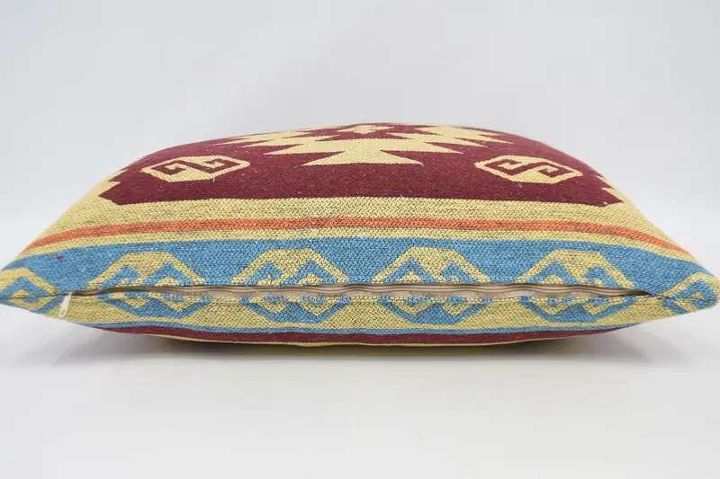 20x28 Red Pillow Cover, Pillow Case, Pillow for Couch, Kilim Pillow, Wool Kilim Pillow Cushion Case, Vintage Kilim Pillow, Traditional Pillow Sham - 6