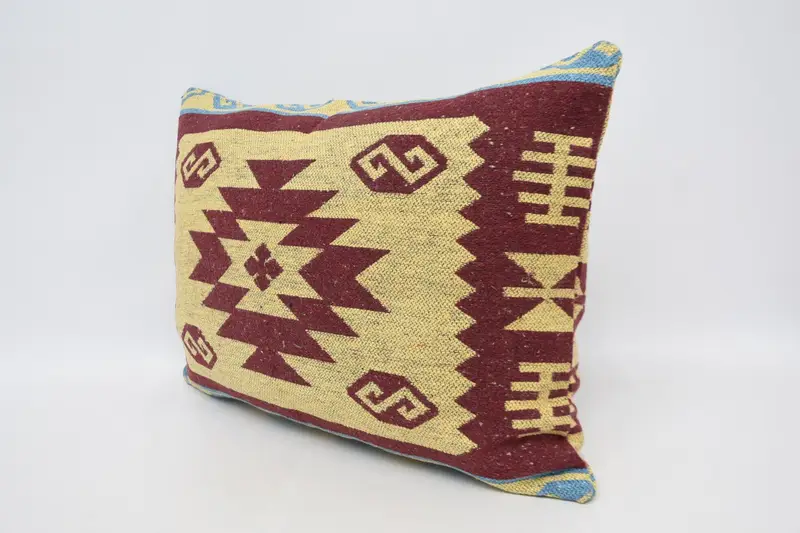 20x28 Red Pillow Cover, Pillow Case, Pillow for Couch, Kilim Pillow, Wool Kilim Pillow Cushion Case, Vintage Kilim Pillow, Traditional Pillow Sham - 4