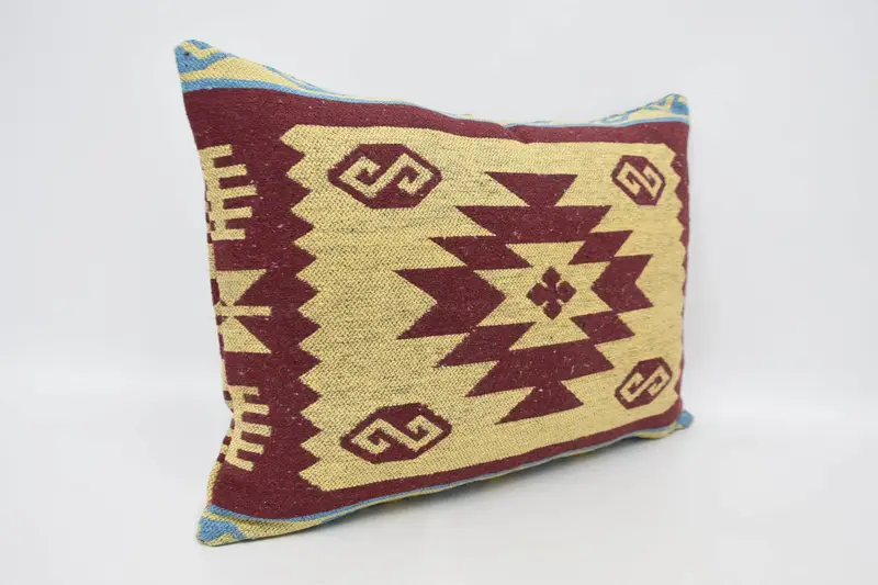 20x28 Red Pillow Cover, Pillow Case, Pillow for Couch, Kilim Pillow, Wool Kilim Pillow Cushion Case, Vintage Kilim Pillow, Traditional Pillow Sham - 3