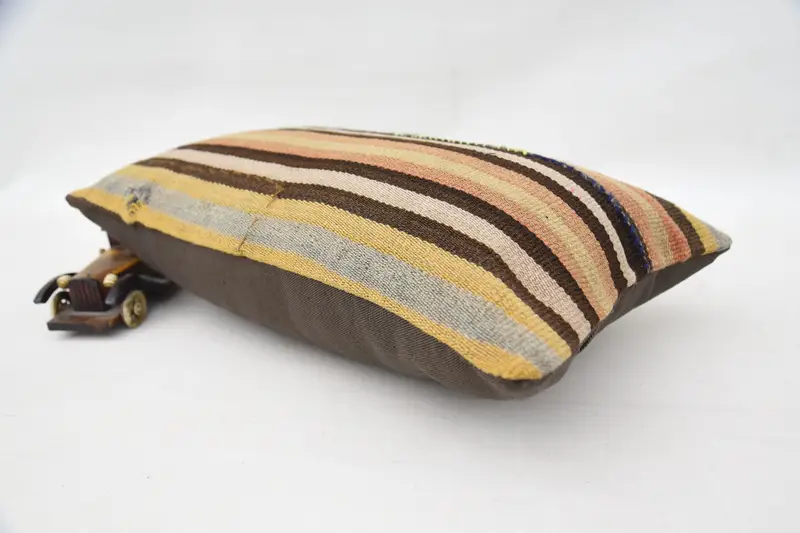 Kilim Pillow Cover, Sofa Cushion Case, Kilim Pillow, Accent Pillow, Natural Cushion, 12x20 Red Cushion Case, Antique Pillows, Pillow Sham - 6