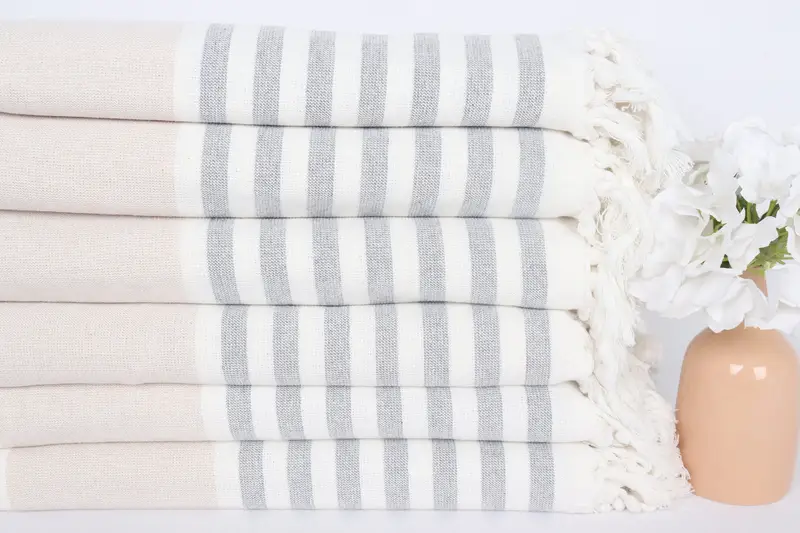 Bachelorette Favor, Turkish Bath Towel Set, 68x36 Cotton Striped Terry Towel, Personalized Bridesmaid Gift, Bachelorette Party Gift, Custom Towel - 3