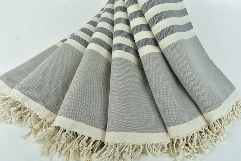 Lightweight Turkish towel for beach, Halloween Gifts, Embroidered Towel, Personalized Gifts, Personalized Turkish Towel, 70x40 Cotton Striped Towel - 4