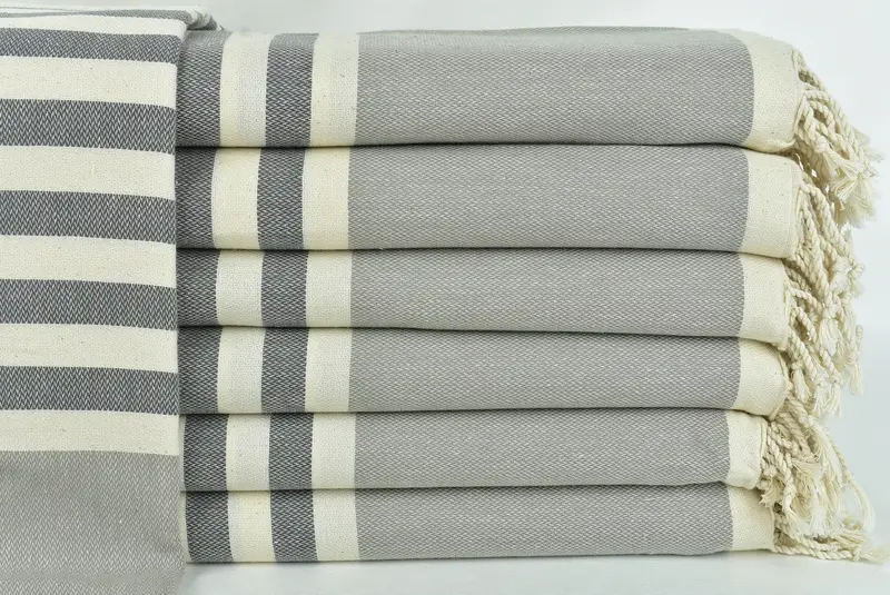 Lightweight Turkish towel for beach, Halloween Gifts, Embroidered Towel, Personalized Gifts, Personalized Turkish Towel, 70x40 Cotton Striped Towel - 1