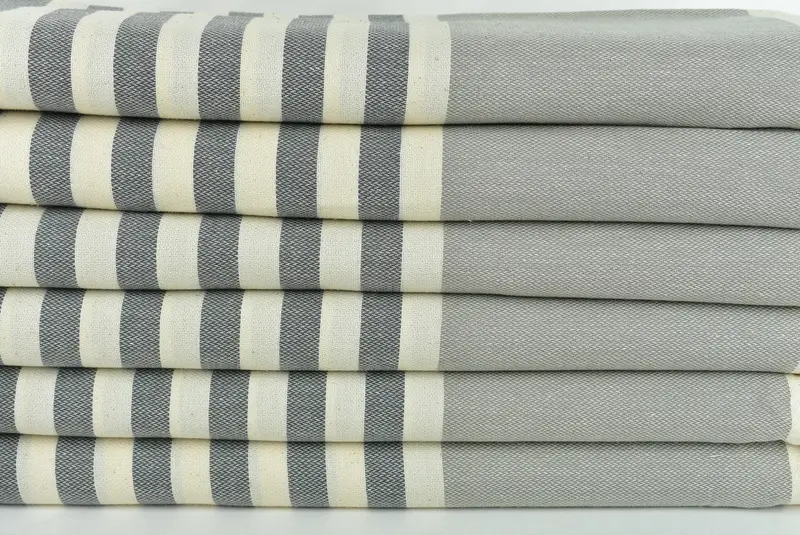 Lightweight Turkish towel for beach, Halloween Gifts, Embroidered Towel, Personalized Gifts, Personalized Turkish Towel, 70x40 Cotton Striped Towel - 2