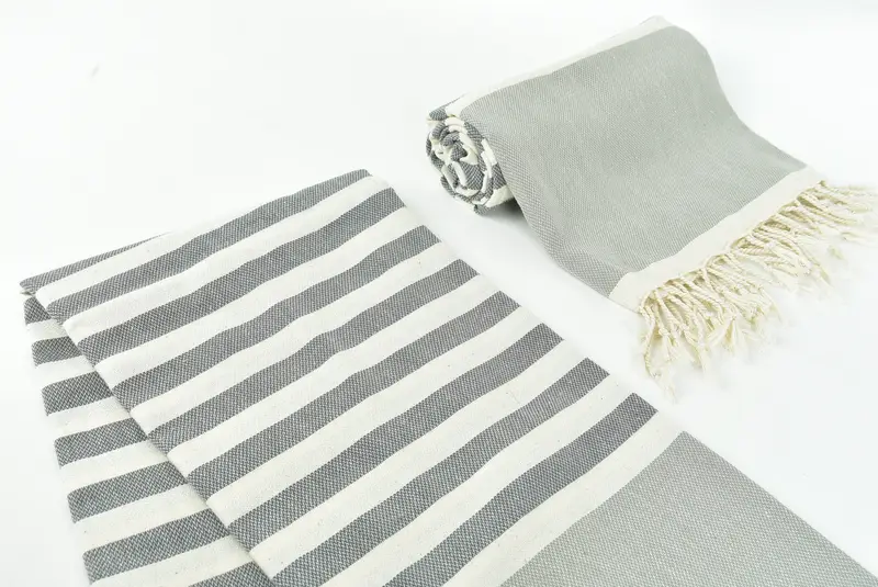 Lightweight Turkish towel for beach, Halloween Gifts, Embroidered Towel, Personalized Gifts, Personalized Turkish Towel, 70x40 Cotton Striped Towel - 7