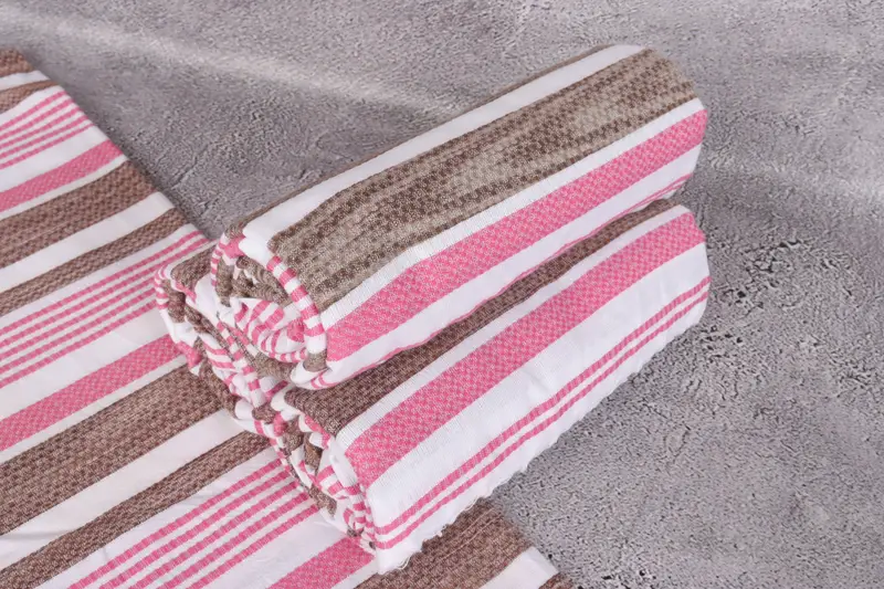 Bachelor Bachelorette Party Favors, Vegas Bachelorette Party Favors, Unique Gift, Custom Towel, Turkish towel, 70x40 Cotton Striped Towel - 7