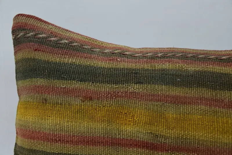 Boho Pillow Sham Cover, 12x36 Beige Cushion Cover, Tribal Pillow Sham, Antique Pillows, Kilim Pillow Cover, Luxury Cushion, Cushion Cover - 2