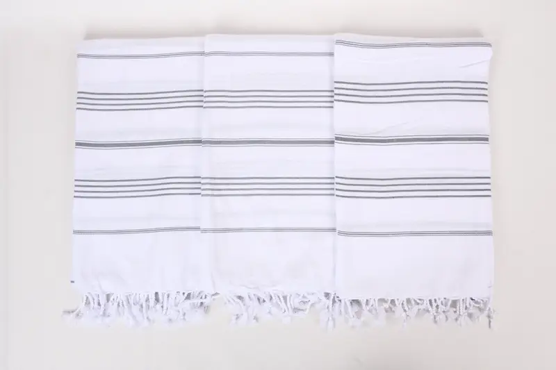 Wedding Day Gift For Bride, 70x40 Cotton Striped Towel, Bachelorette Party Gifts Bridesmaids, Fouta towel, Organic Beach Towel, Turkish Towel Beach - 7