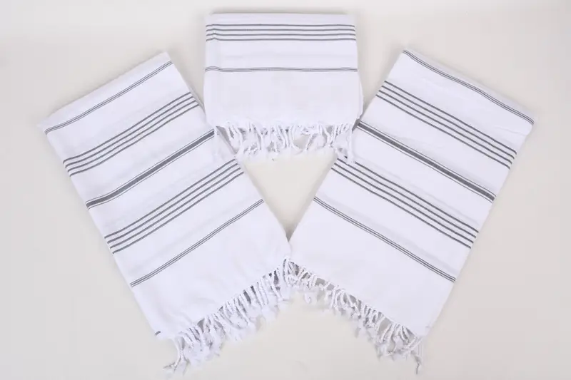 Wedding Day Gift For Bride, 70x40 Cotton Striped Towel, Bachelorette Party Gifts Bridesmaids, Fouta towel, Organic Beach Towel, Turkish Towel Beach - 6