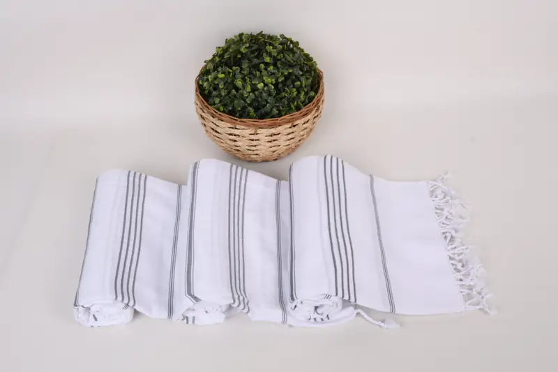 Wedding Day Gift For Bride, 70x40 Cotton Striped Towel, Bachelorette Party Gifts Bridesmaids, Fouta towel, Organic Beach Towel, Turkish Towel Beach - 8