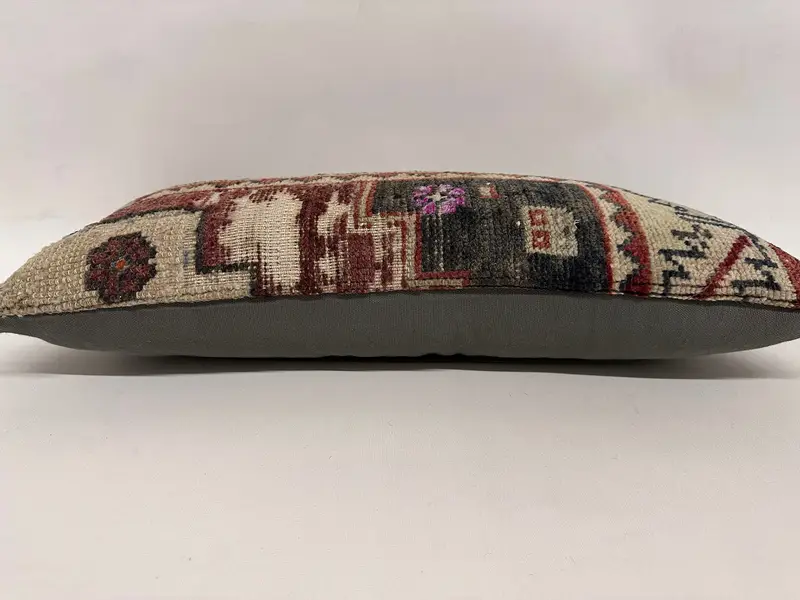 Vintage Kilim Pillow, Natural Cushion Case, Pet Pillow, 12x24 Blue Pillow Sham, Gift Pillow, Shabby Chic Pillow, Cushion, Kilim Pillow - 5