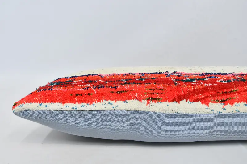 Ethnical Kilim Rug Pillow, Handmade Throw Pillow Cover, Pillow Case, Seat Pillow Case, 12x48 Red Pillow Case, Gift Pillow, Boho Pillow Sham Cover - 6