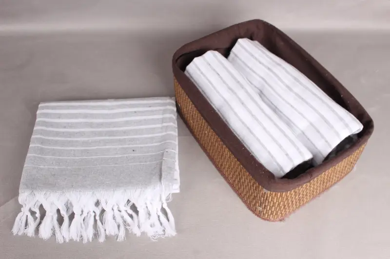 70x40 Cotton Striped Towel, Bath towel, Turkish Towel Beach Towel, Home Gift, Organic Turkish towel, Absorbent Turkish towel, Travel Towel - 5