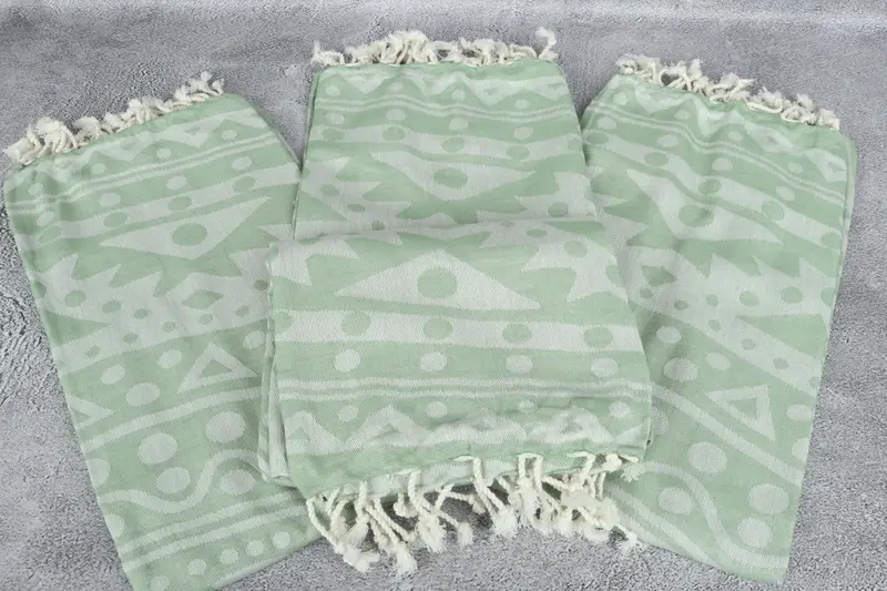 Turkish Towel Bulk, Best Beach Towel, Quick-dry towel, Peshtemal, Turkish hand towel, 70x40 Cotton Round Pattern Towel, Spa Towel, Beach Towel Bulk - 4