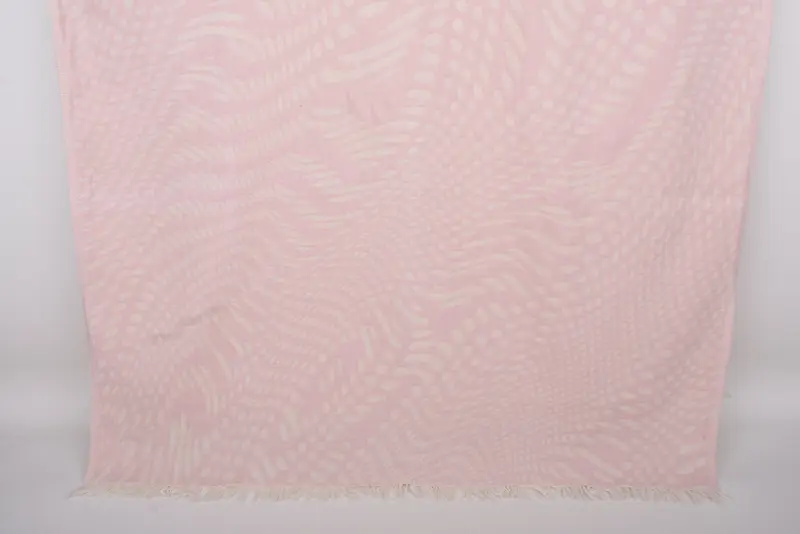 Personalized Turkish Towel Light Pink, Organic Cotton, 67x36 Inches