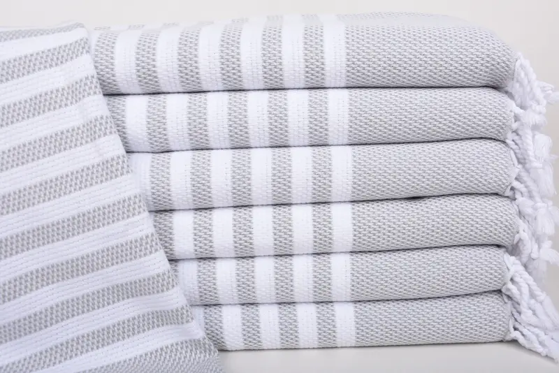 Gym Towel, 44x24 Cotton Striped Towel, Personalized Gift, Best Friend Gift Ideas, Turkish Towel Hand Towel, Monogram Hand Towel, Organic Tea Towel