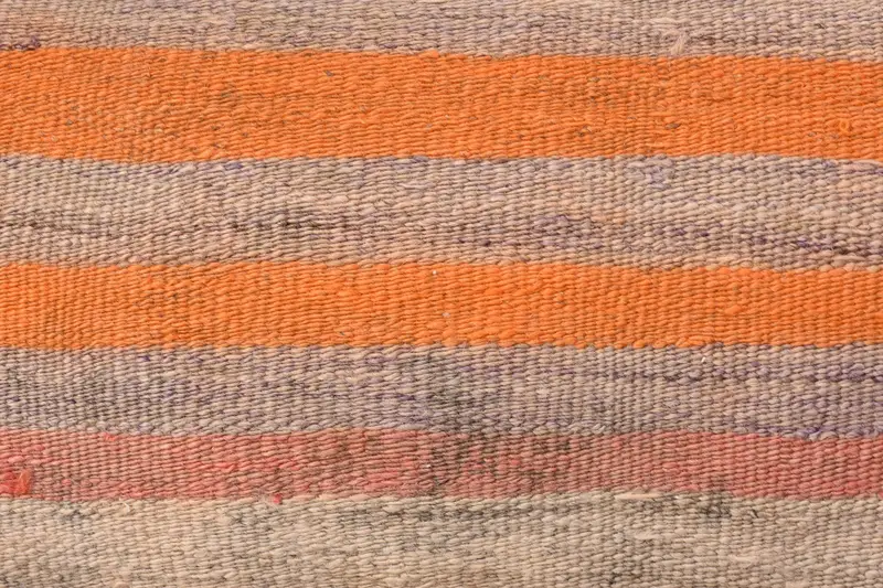 Handmade Throw Cushion Cover, Cushion Cover, Vintage Kilim Pillow, Kilim Pillow, Pillow for Couch, Pet Pillow Cover, 12x24 Orange Cushion Cover - 3