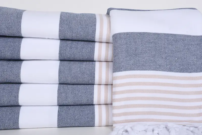 Monogram Turkish Towel, Turkish Towel Set, Spa Towel, Gift For Bride, Turkish Towel Beach, Monogram Beach Towel, 68x36 Cotton Striped Terry Towel - 1