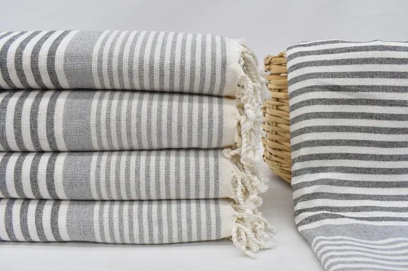 Personalized Turkish Towel, Thin towel, Gift For Coworker, Beach towel, Embroidered Turkish Towel, Bachelor Towel, 68x40 Cotton Striped Terry Towel