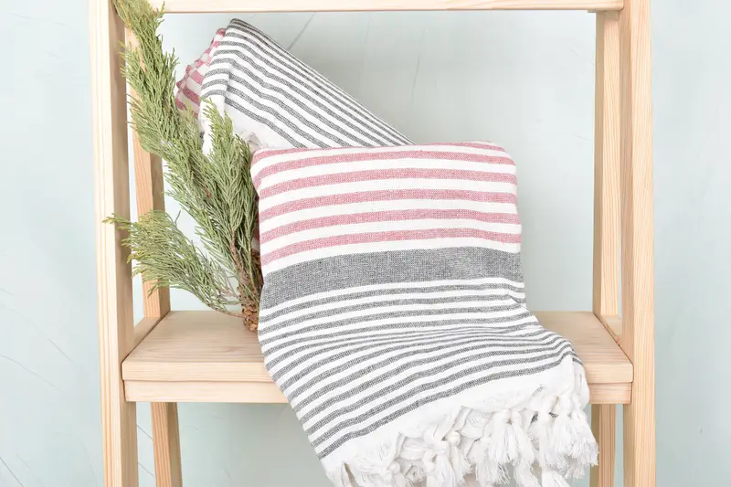 Gift For Him, Bachelor Gifts, Quick-drying peshtemal towel for poolside, Housewarming Gift, Best Friend Gift Ideas, 68x40 Cotton Striped Terry Towel - 4