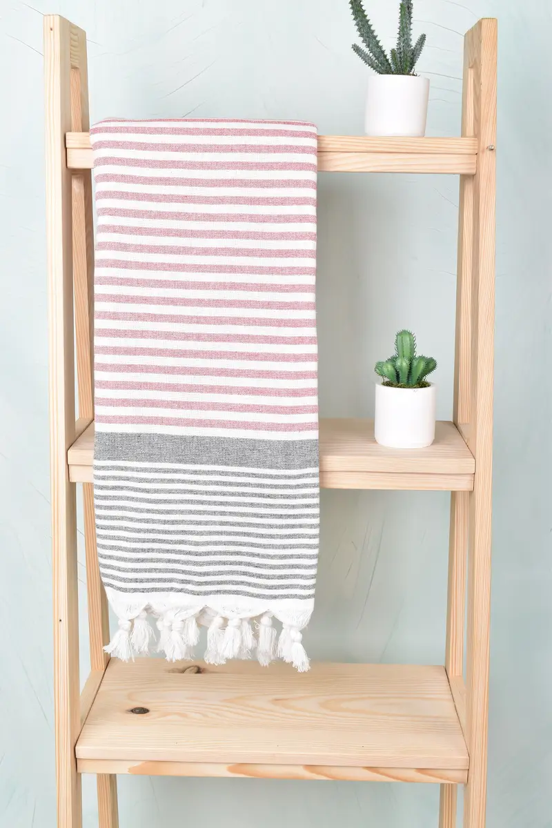 Gift For Him, Bachelor Gifts, Quick-drying peshtemal towel for poolside, Housewarming Gift, Best Friend Gift Ideas, 68x40 Cotton Striped Terry Towel - 8