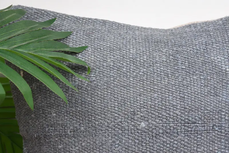 Ethnical Kilim Rug Pillow, Turkish Kilim Pillow, Customized Pillow, Gift Pillow, 12x12 Gray Pillow, Cushion Case, Aesthetic Cushion Cover - 2