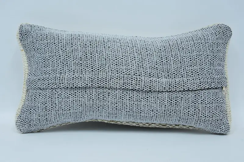 Pillow Cover, 8x16 Beige Pillow Cover, Turkish Corner Pillow Case, Pillow for Sofa, Kilim Pillow, Lounge Throw Cushion Cover, Handmade Kilim Cushion - 6