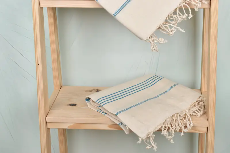 Soft towel, Lightweight towel, Peshtemal Towel, 70x40 Linen Striped Towel, Bachelorette Gifts, Handwoven organic Turkish towel for spa, Gift For Mom - 5