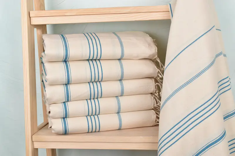 Soft towel, Lightweight towel, Peshtemal Towel, 70x40 Linen Striped Towel, Bachelorette Gifts, Handwoven organic Turkish towel for spa, Gift For Mom - 2
