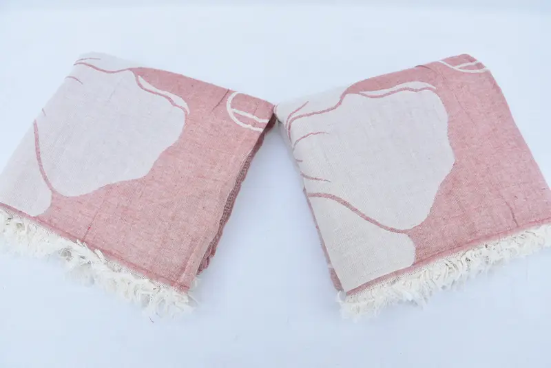 Sand-free towel, Wedding Gift, 68x40 Cotton Floral Patterned Towel, Bachelor Party Gifts, Luxury towel, First Wedding Anniversary Gift - 5