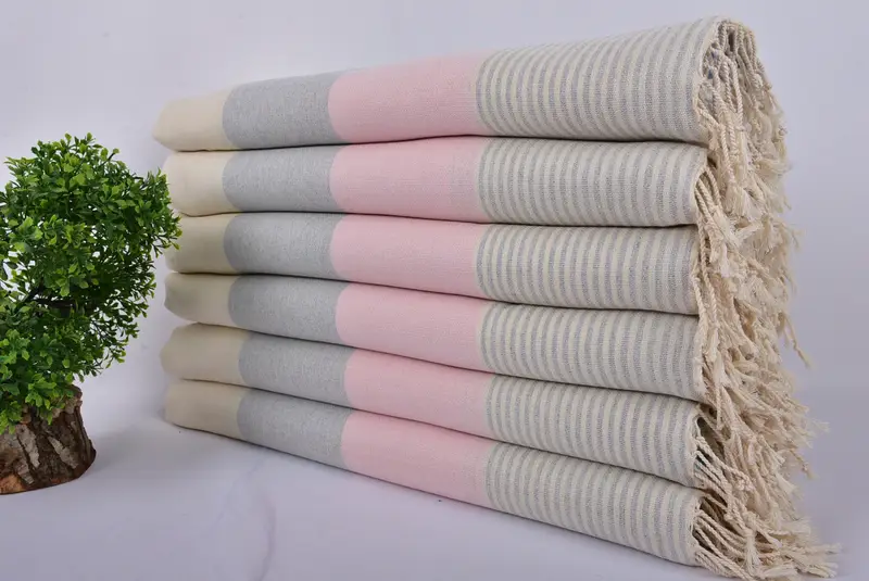 Bridal Shower Gift, 68x40 Cotton Striped Towel, Turkish Towel Beach, Custom Gift, Bridesmaid Towel, Beach Towel Personalized, Custom Gifts - 3