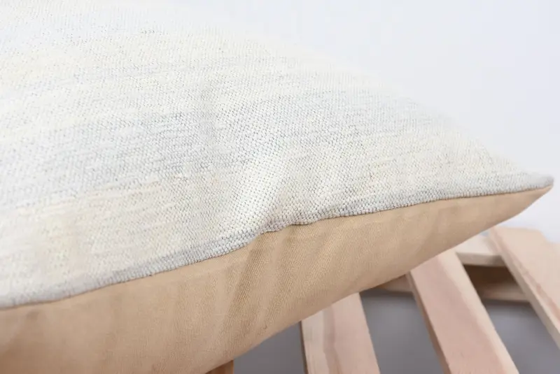 18x18 White Pillow Sham, Boho Chic Pillow, Boho Pillow Sham Cover, Turkish Kilim Pillow, Vintage Kilim Throw Pillow, Pillow Cover - 7