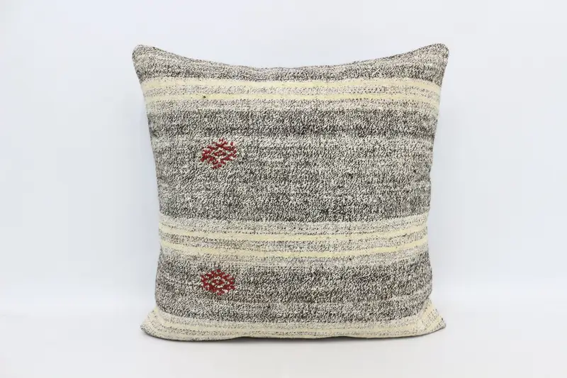 28x28 Brown Cushion, Nautical Throw Pillow, Throw Kilim Pillow, Kilim Pillow Cover, Pillow for Couch, Art Deco Pillow Case, Pillow Case - 1