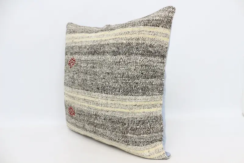 28x28 Brown Cushion, Nautical Throw Pillow, Throw Kilim Pillow, Kilim Pillow Cover, Pillow for Couch, Art Deco Pillow Case, Pillow Case - 4