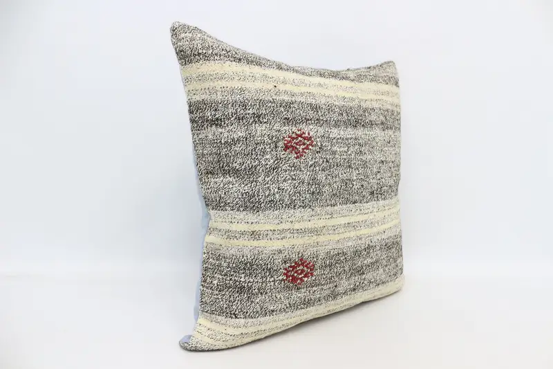 28x28 Brown Cushion, Nautical Throw Pillow, Throw Kilim Pillow, Kilim Pillow Cover, Pillow for Couch, Art Deco Pillow Case, Pillow Case - 3