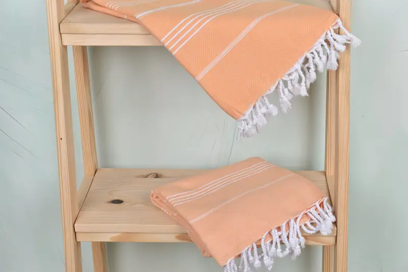 70x40 Cotton Striped Towel, Embroidered Towel, Turkish hand towel, Custom Wedding Gift, Memorial Gift, Turkish Beach Towel Bulk, Bachelor Towel - 5