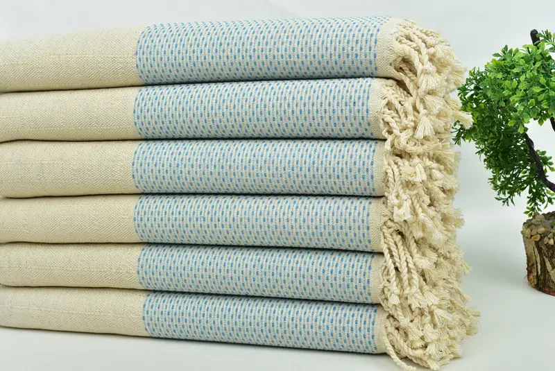 Favor de soltera, toalla orgánica, regalo de despedida de soltera, toalla hammam, toalla de lunares de algodón 70x40, toalla de verano, toalla de algodón, toalla de bordado - 3