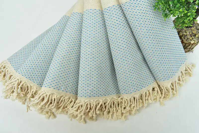 Favor de soltera, toalla orgánica, regalo de despedida de soltera, toalla hammam, toalla de lunares de algodón 70x40, toalla de verano, toalla de algodón, toalla de bordado - 4