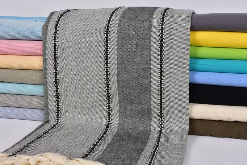 Sand-free towel, 68x40 Cotton Striped Towel, Quick-dry towel, Large Turkish Towel, Beach Towel Monogram, Wedding Shower Gift, Peshtemal Towel USA - 2
