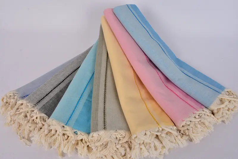 Sand-free towel, 68x40 Cotton Striped Towel, Quick-dry towel, Large Turkish Towel, Beach Towel Monogram, Wedding Shower Gift, Peshtemal Towel USA - 4