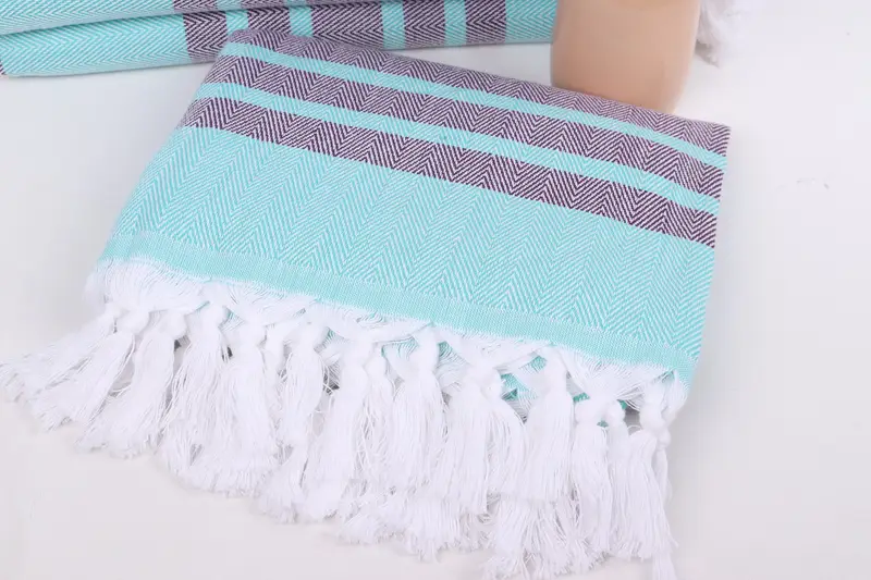 Large Turkish Towel, Bridal Shower Favors, First Wedding Anniversary Gift, 64x40 Cotton Chevron Towel, Valentines Gift, Wedding Gifts Towel - 5
