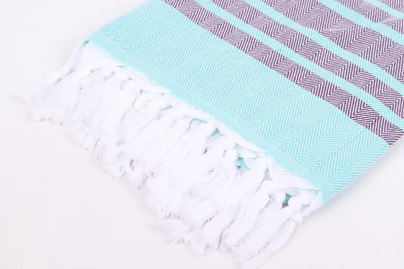 Large Turkish Towel, Bridal Shower Favors, First Wedding Anniversary Gift, 64x40 Cotton Chevron Towel, Valentines Gift, Wedding Gifts Towel - 7