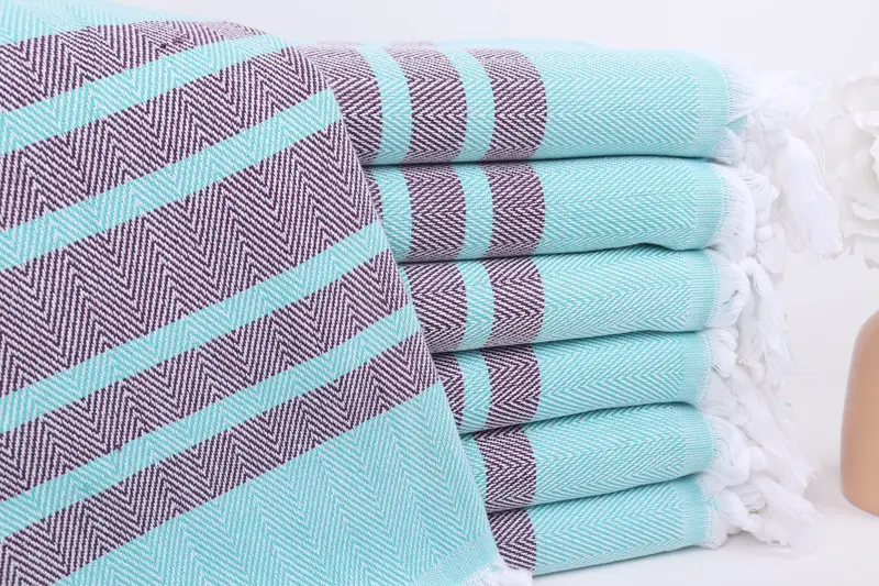 Large Turkish Towel, Bridal Shower Favors, First Wedding Anniversary Gift, 64x40 Cotton Chevron Towel, Valentines Gift, Wedding Gifts Towel - 1