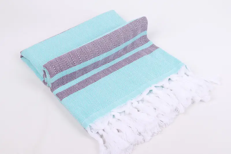Large Turkish Towel, Bridal Shower Favors, First Wedding Anniversary Gift, 64x40 Cotton Chevron Towel, Valentines Gift, Wedding Gifts Towel - 6