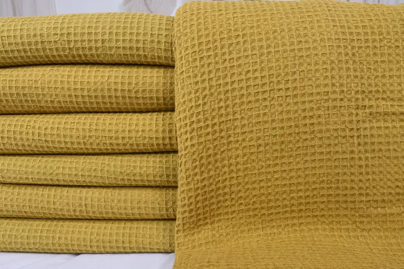 92x68 Cotton Waffle Towel, Turkish Blanket, Custom Wedding Gift From Bridesmaid, Bridesmaid Gifts, King Size Bedspread, Custom Wedding Gifts - 3