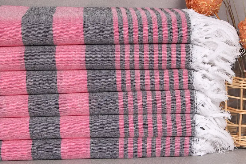 Absorbent Turkish towel, Best Wedding Gift, Bachelorette Party Favors, Welcome Wedding Gift, Quick-Dry Beach Towel, 68x36 Cotton Striped Towel - 2