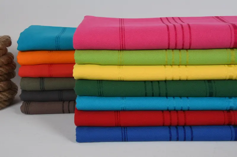 Bachelorette Party Gifts Bridesmaids, Thin towel, Best Friend Gift Ideas, Organic Towel, Personalized Bridesmaid Gift, 70x40 Cotton Striped Towel - 2