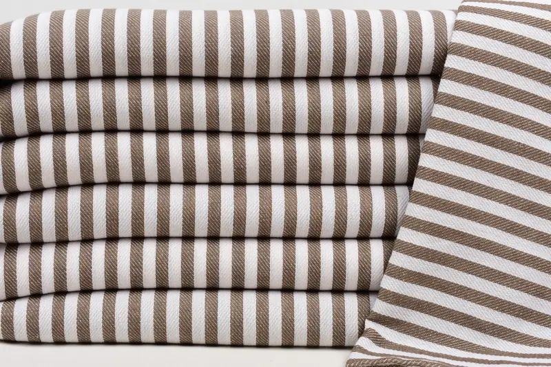 Gift For Him, Custom monogram Turkish beach towel USA, 70x40 Cotton Striped Towel, Absorbent Turkish towel, Gift For Boyfriend, Custom Towel - 2